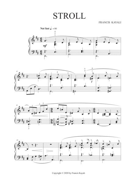 Stroll For Solo Piano Sheet Music