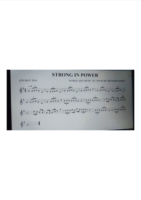 Strong In Power Sheet Music