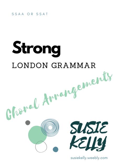 Free Sheet Music Strong London Grammar Ssaa Ssat Choir