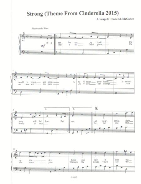 Free Sheet Music Strong