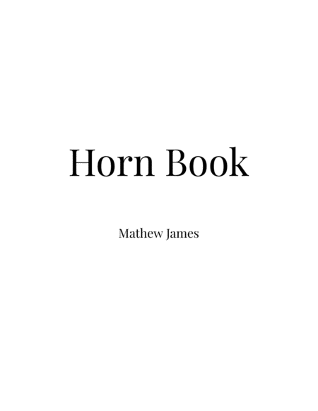 Student Horn Book Sheet Music