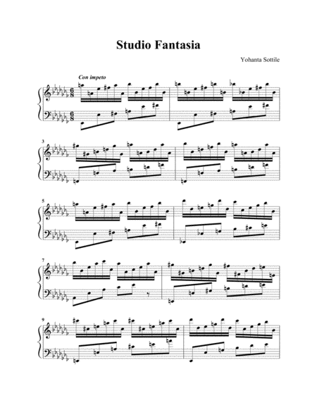 Free Sheet Music Studio Fantasia