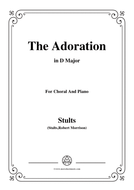 Free Sheet Music Stults The Story Of Christmas No 8 Adoration O Wondrous Love In D Major