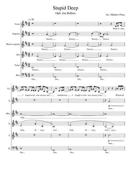 Stupid Deep A Cappella Sheet Music