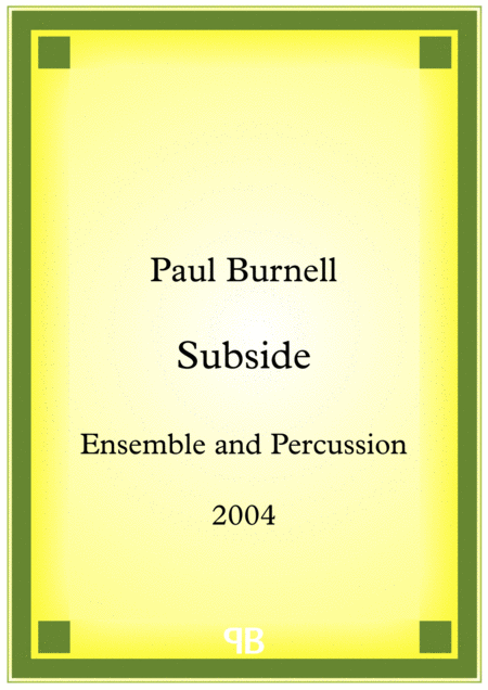 Subside Sheet Music