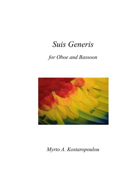 Suis Generis For Oboe And Bassoon Sheet Music