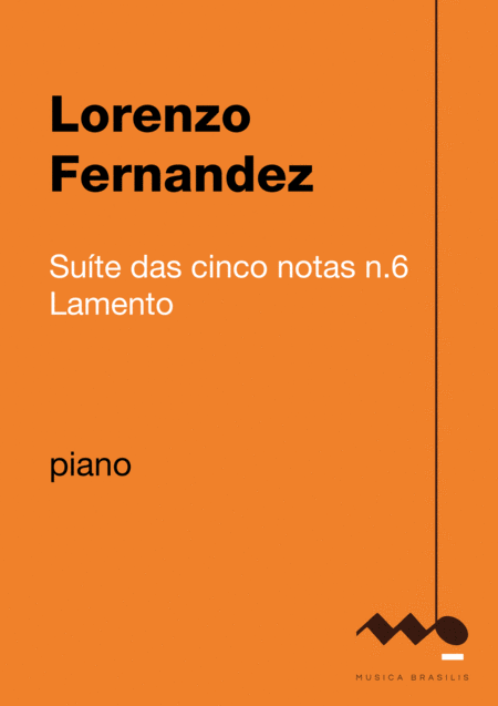 Suite Das Cinco Notas N 6 Lamento Sheet Music