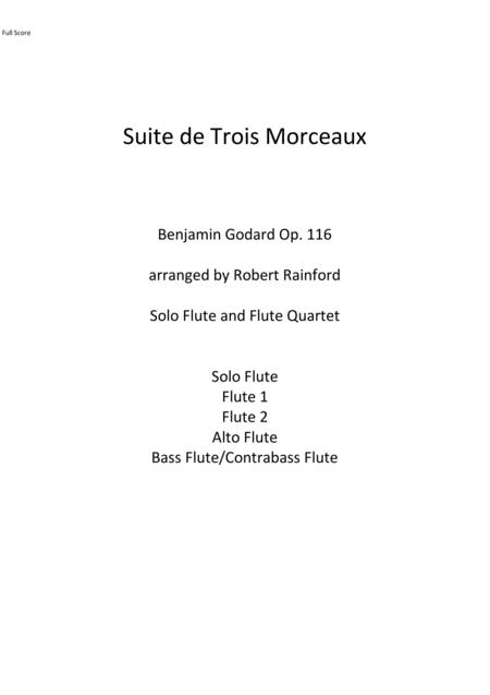 Free Sheet Music Suite De Trois Morceaux