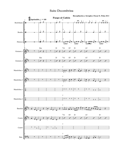 Suite Decembrina Sheet Music