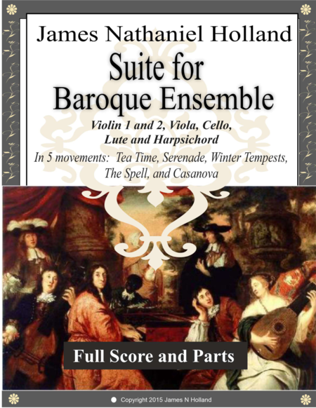 Suite For Baroque Ensemble In 5 Movements Sheet Music