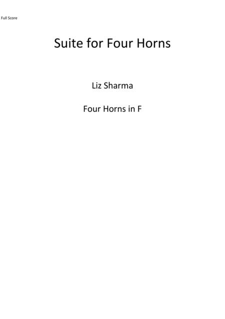 Suite For Four Horns Sheet Music