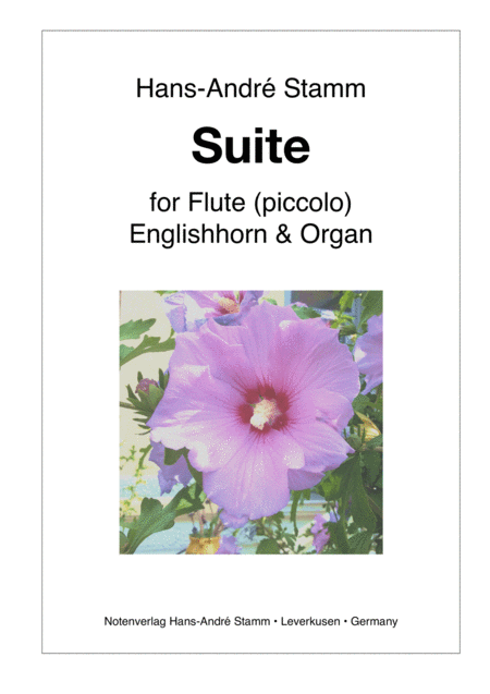 Suite For Piccolo English Horn Organ Sheet Music