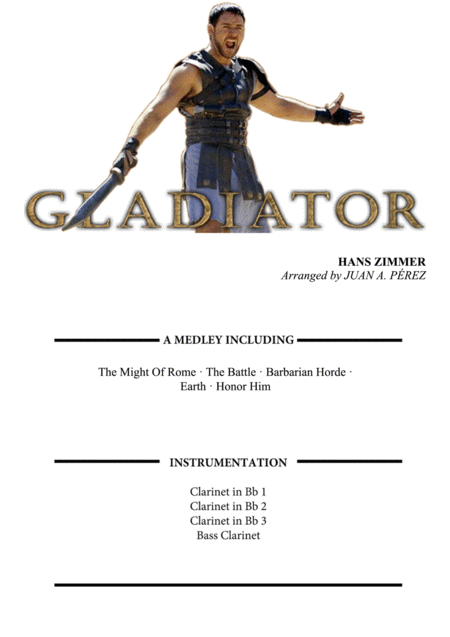 Free Sheet Music Suite From Gladiator