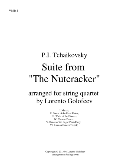 Suite From The Nutcracker Sheet Music