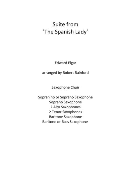 Free Sheet Music Suite From The Spanish Lady