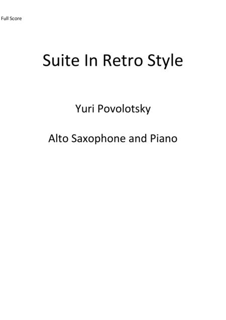 Free Sheet Music Suite In Retro Style