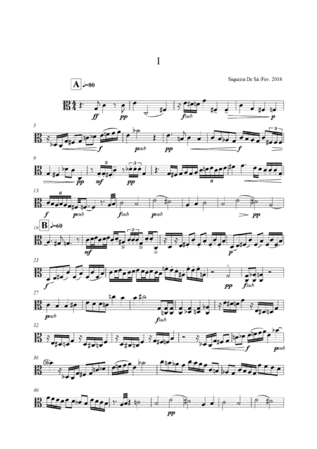 Free Sheet Music Suite N 1 For Viola De Arco Solo