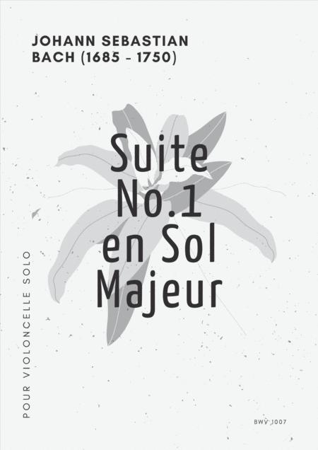 Suite No 1 For Violoncello Solo Js Bach Sheet Music