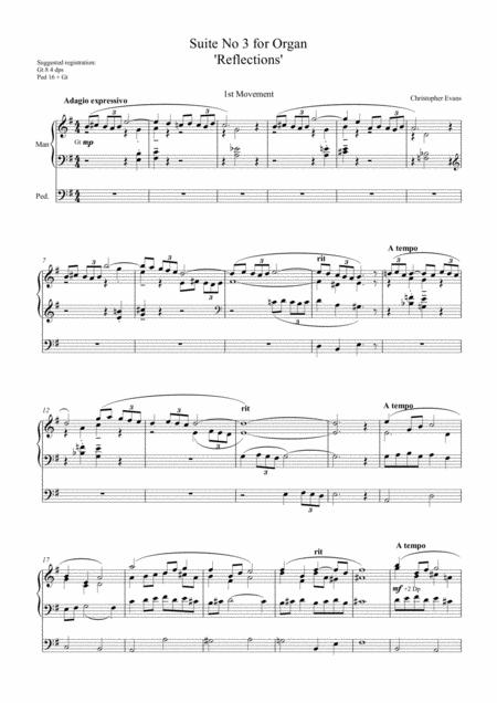 Suite No 3 Reflections For Organ Sheet Music