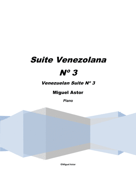 Suite Venezolana N 3 Sheet Music