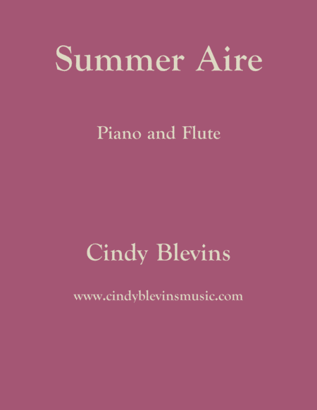 Free Sheet Music Summer Aire For Piano And Flute