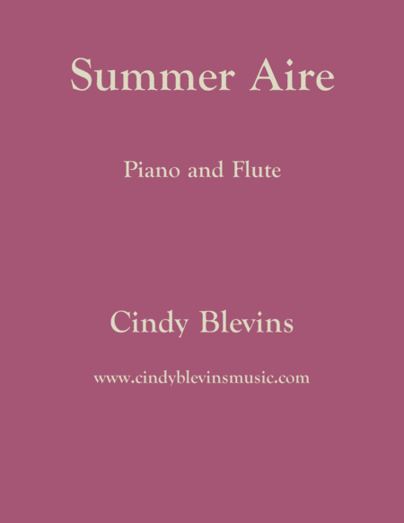 Summer Aire For Piano And Flute Sheet Music