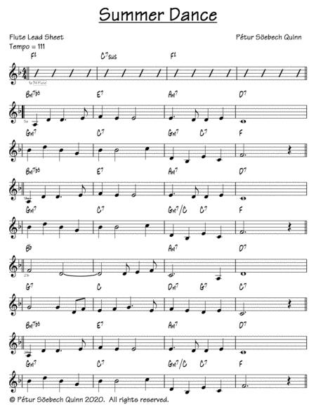 Free Sheet Music Summer Dance