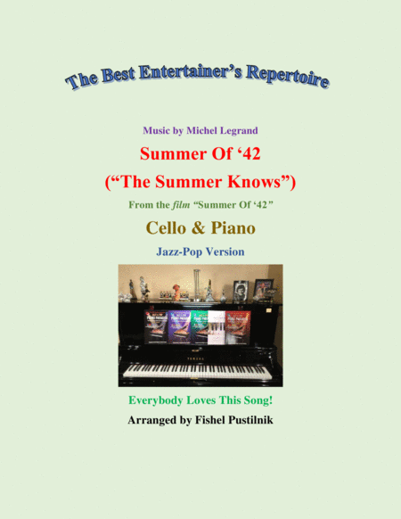 Free Sheet Music Summer Of 42 The Summer Knows For Cello And Piano Jazz Pop Arrangement Video
