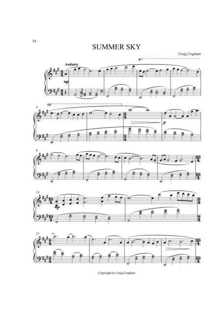 Summer Sky Sheet Music