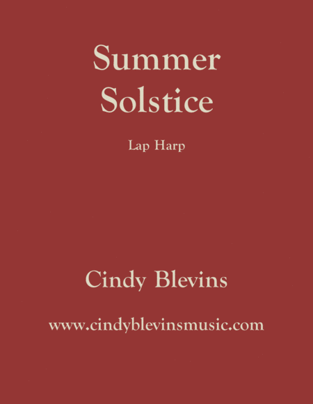 Summer Solstice An Original Solo For Lap Harp From My Book Gentility Lap Harp Version Sheet Music