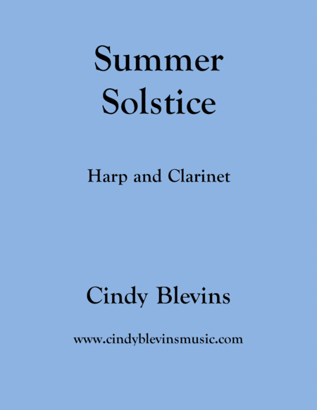 Free Sheet Music Summer Solstice For Harp And Bb Clarinet