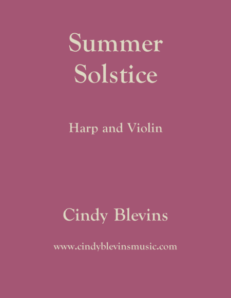 Summer Solstice For Harp And Violin Sheet Music