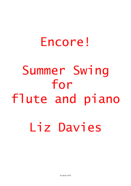 Summer Swing Sheet Music