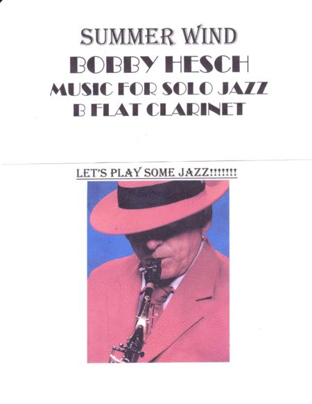 Free Sheet Music Summer Wind For Solo Jazz B Flat Clarinet