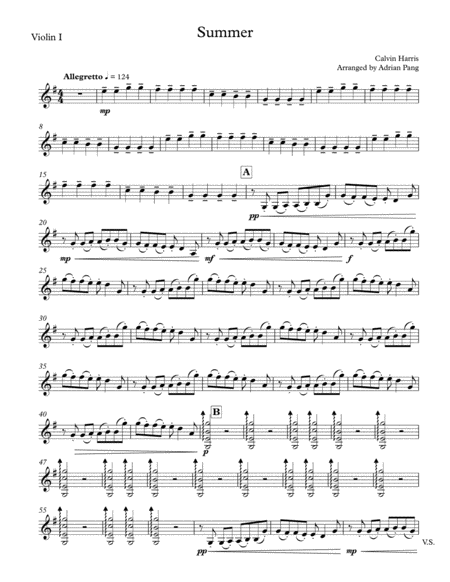 Free Sheet Music Summer