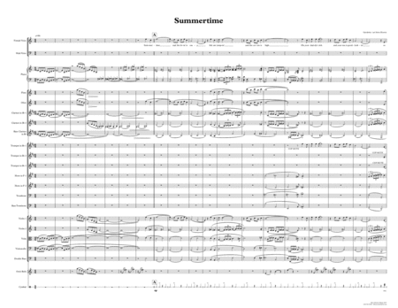 Summertime Chamber Ensemble With Opt Vocalists Sheet Music