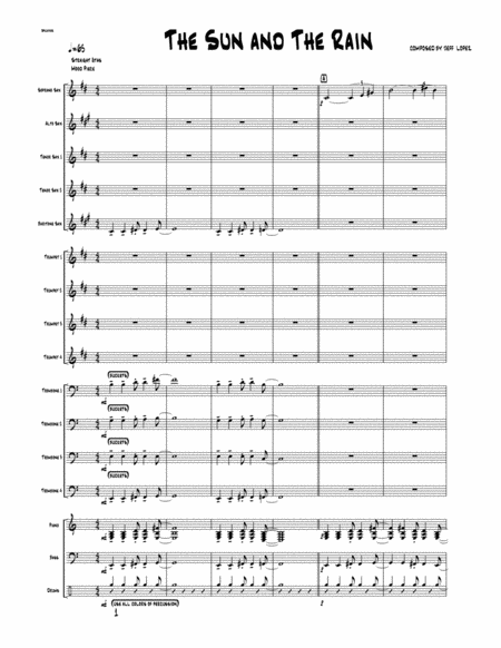 Sun And The Rain Big Band Version Score And Parts Sheet Music