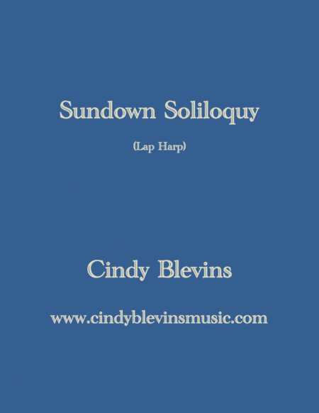 Free Sheet Music Sundown Soliloquy An Original Solo For Lap Harp From My Book Guardian Angel