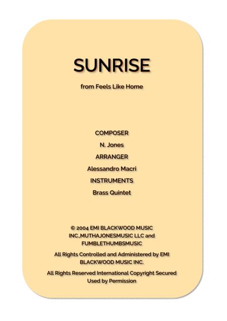 Sunrise Norah Jones Sheet Music