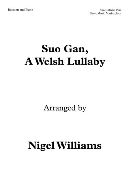 Suo Gan A Welsh Lullaby For Bassoon And Piano Sheet Music