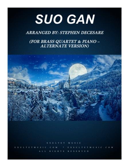 Suo Gan For Brass Quartet And Piano Alternate Version Sheet Music