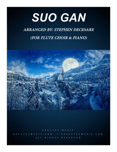 Suo Gan For Flute Choir And Piano Sheet Music