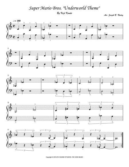 Super Mario Bros Underworld Theme Sheet Music