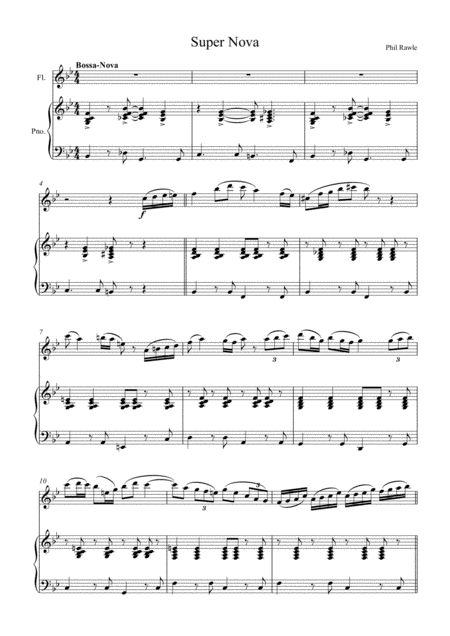 Super Nova Flute Solo Sheet Music