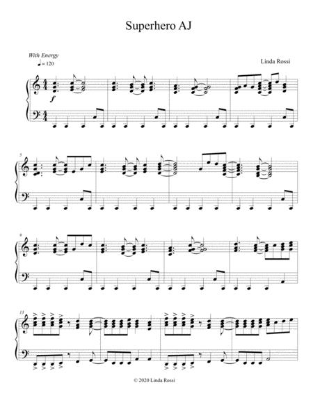 Superhero Aj Sheet Music