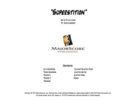 Superstition Bb Minor Vocal 9 Piece Sheet Music