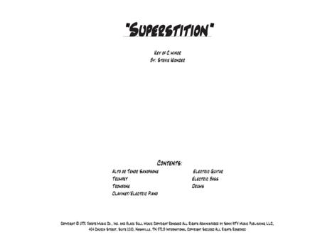 Free Sheet Music Superstition C Minor Vocal 7 Piece