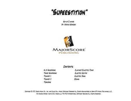 Free Sheet Music Superstition C Minor Vocal 9 Piece