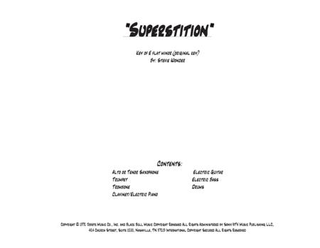 Free Sheet Music Superstition Eb Minor Original Key Vocal 7 Piece