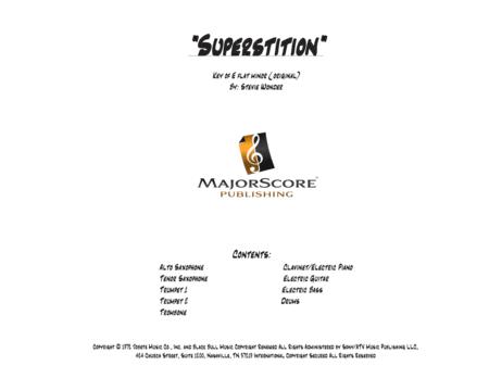 Free Sheet Music Superstition Eb Minor Original Key Vocal 9 Piece